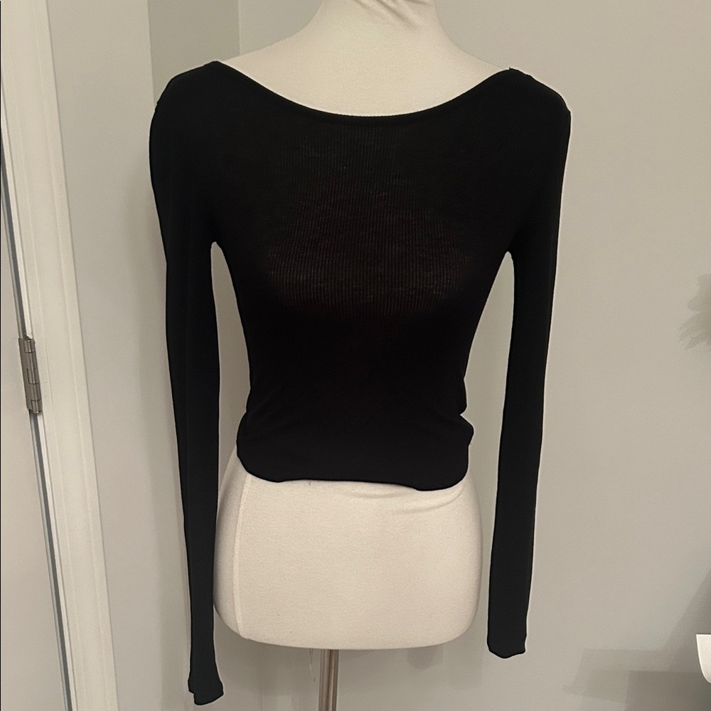 Cutest Urban Outfitters Black Long Sleeve Top